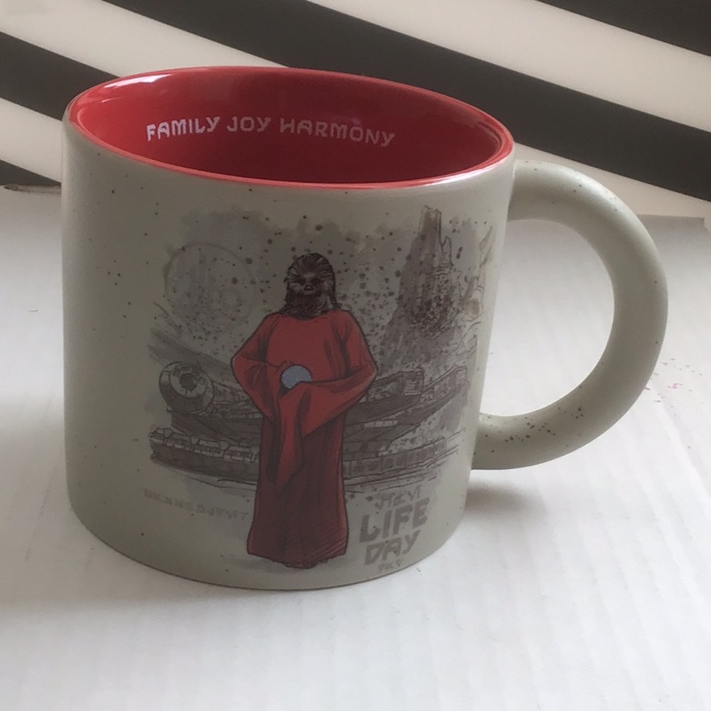 Starbucks Star Wars Chewbacca life Day Mug. New in box taken out for pictures.